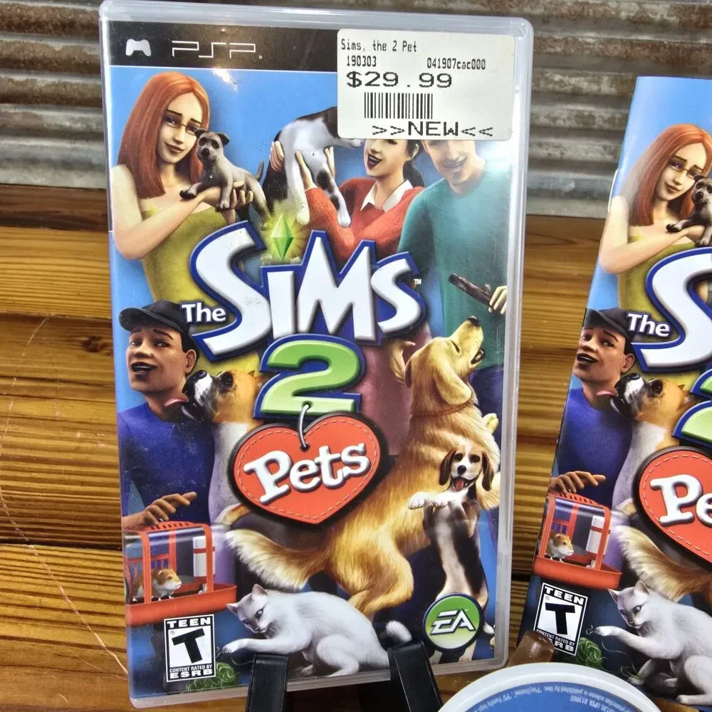 PSP Game Sims 2 Pets Complete Tested Minty Disc